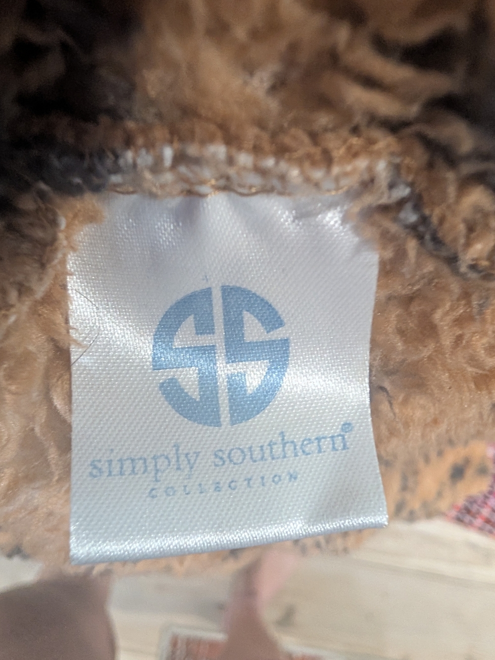 Simply Southern Leopard Print Sherpa Pullover – Size XL - Picture 10 of 11